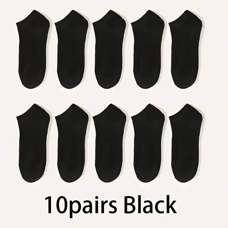 5/10-Pack Unisex Comfort Fit Ankle Socks – Breathable Lightweight Socks for Sports & Everyday Wear