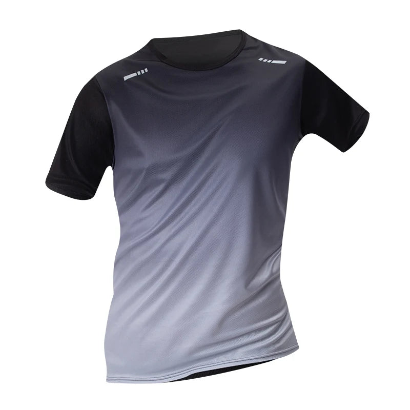 4/1/2 Pack Men's Gradient Quick-drying Sportswear Teenagers Leisure Joker Short-sleeved Multi-size Mixed-color Running Fitness T