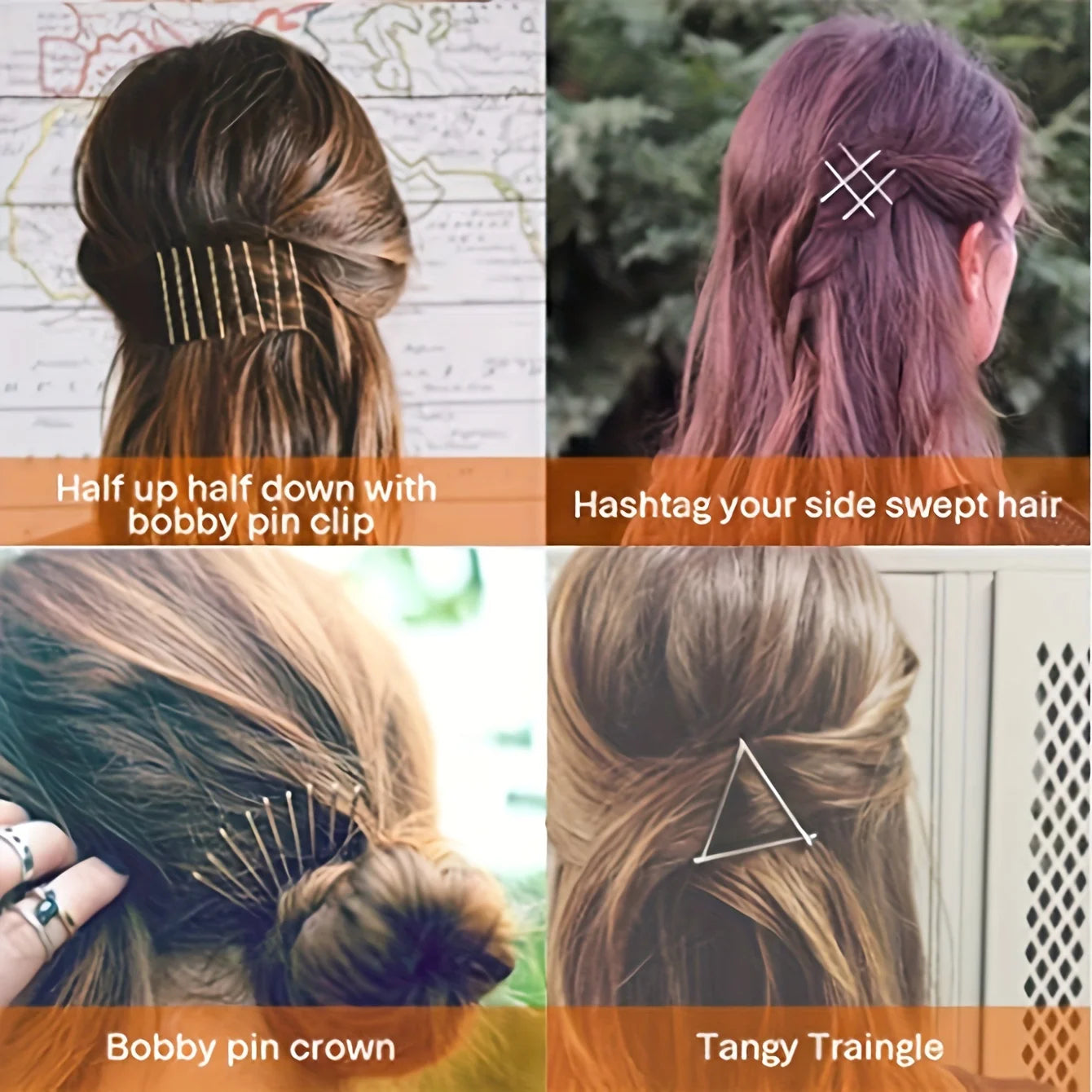 U-Shaped Metal Wave Hair Clips for Women & - Vintage Minimalist Hair Accessories Secure Hold Styling Clips for Everyday & Formal