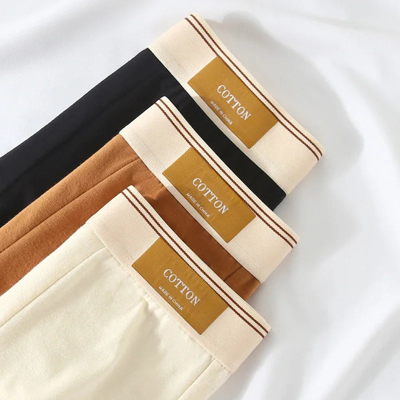 3pcs Shorts Men's Solid Color Underwear Breathable Underpants Sexy Thin Panties U Convex Lingerie  Men Panties L-4XL