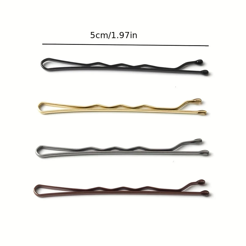 U-Shaped Metal Wave Hair Clips for Women & - Vintage Minimalist Hair Accessories Secure Hold Styling Clips for Everyday & Formal